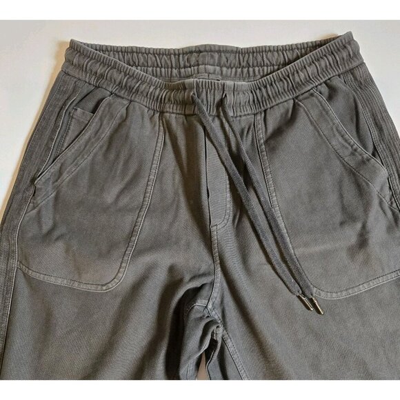 ATHLETA WOMENS PALM GREEN ELASTIC WAIST FARALLON JOGGER PANTS 8 Palm Pockets - Picture 5 of 9